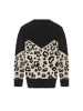 IMANE Damen Strickpullover in Schwarz Beige
