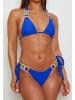 Moda Minx Bikini Top Boujee Triangel Top in Blau