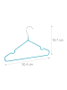 relaxdays 80x Kinderkleiderbügel in Türkis