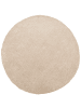Beliani Shaggy DEMRE in Beige - (W) 140 x (H) 2 x (L) 140 cm
