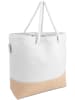 normani Bequeme Sommer-Umhängetasche, Strandtasche in Summer Love White/Gold