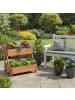 relaxdays Hochbeet in Orange - (B)62,5 x (H)51,5 x (T)44 cm