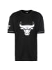 NEW ERA Print-Shirt NBA Chicago Bulls Oversized in schwarz / weiß