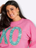 sheego Sweatshirt in altrosa-pink-bedruckt