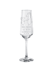 Mr. & Mrs. Panda Champagnerglas Bären mit Hut mit Spruch in Transparent