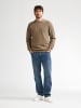 Petrol Industries Strukturstrickpullover aus Baumwolle ironstone in Orange
