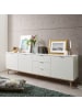 CALICOSY Niedriges Sideboard COPENHAGUE in Weiß - (W) 200  x (H) 68  x (L) 40  cm