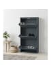 ebuy24 Schuhschrank Pisa 2 Grau 100 x 16 cm