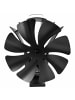 relaxdays Kaminventilator in Schwarz - (B)16 x (H)20 x (T)12,5 cm