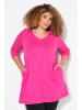 Ulla Popken Longshirt in fuchsia pink