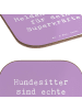 Mr. & Mrs. Panda Untersetzer Glas Spruch Hundesitter Helden mit ... in Lavendeltraum