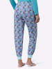 Sieh an! Schlafanzug-Hose in aquamarin-bedruckt