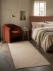 KADIMA DESIGN Läufer Uni flachgewebt pflegeleicht Wohnzimmer Flur Esszimmer Wohnraum in Natur