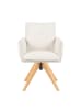 DUBI Möbel 2er-Set: Drehstuhl Mika-Emil in Creme - (B)60 x (H)88 x  (T)63 cm