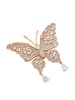faina Women Pin Back Brooch in Rose Gold
