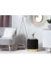 Beliani Pouf SOPHIA in Schwarz/Gold - (W) 39 x (H) 40 x (L) 39 cm