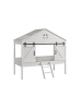 58 aufm Kessel SCHEUNENBETT Kamilia 218x202x137 aus MDF in Weiß