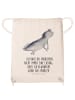 Mr. & Mrs. Panda Gym-Tasche Axolotl Schwimmen mit Spruch in Creme