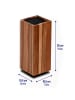 relaxdays Messerblock in Braun - (B)10,5 x (H)26 x (T)10,5 cm