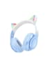 HOCO HOCO Kabellose Kopfhörer Blau mit Bluetooth W42 Katzenohr in Blau