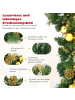 COSTWAY 270cm Weihnachtsgirlande mit Beleuchtung in Grün