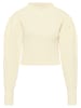 faina Damen Strickpullover in Wollweiss