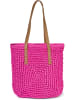 styleBREAKER Basttasche in Pink