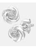 Diamant L'éternel Ohrstecker aus 375 Weißgold mit Diamant Blumen-Design