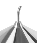 Beliani Stehleuchte SAVEGRE in Silber - (W) 66 x (H) 150 x (L) 40 cm