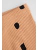 Coccodrillo Gerippte Leggings mit langem Bein in beige