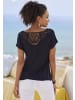 Vivance by Lascana Kurzarmshirt in taupe, schwarz