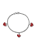 SilberDream 925 Sterling Silber Kinder SilberDream Armbänder Herzchen ca. 16,5cm