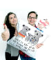 Mr. & Mrs. Panda Dekokissen Koala Familie mit Spruch in Weiß