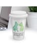 Mr. & Mrs. Panda Tumbler Frosch Liebe mit Spruch in Weiß