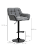 HOMCOM Barhocker-57,5L x 52,5B x 93-114H cm-Grau