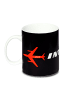 Logoshirt Tasse Interflug-DDR in schwarz