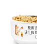 Mr. & Mrs. Panda Obstschale Igel Grillen mit Spruch in Weiß