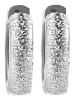 Adeliás Damen Ohrringe – Klappcreole aus 925 Silber in silber