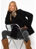 SASSYCLASSY Langarmshirt mit Kasmiranteil Set in Schwarz-Grau