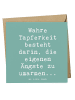 Mr. & Mrs. Panda Deluxe Karte Spruch Tapferkeit Umarmung mit Spruch in Meeresbrise