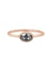 Elli Ring 925 Sterling Silber Oval, Verlobungsring in Rosegold