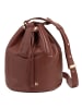 DuDu Filicudi Beuteltasche Leder 19 cm in chocolate