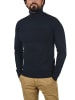 INDICODE Rollkragenpullover IDErnetto 35425MM Rollkragenpulli mit abgesetztem Strickmuster in dunkelblau