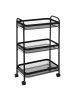 5five Simply Smart Küchenwagen auf Rollen MAYAJ in Schwarz, (B) 26,5 x (H) 79 x (L) 46,5 cm