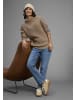 Laura Scott Rollkragenpullover in braun melange
