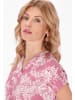 Usha Women Blouse in pink white