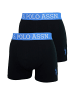 U.S. Polo Assn. U.S. Polo Assn. Boxershorts 2er Pack Boxershorts mit Logostickerei in schwarz