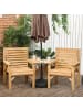 Outsunny Balkonmöbel Set,66L x 65B x 90H cm,Braun