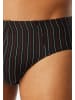 Schiesser Mini Slip / Unterhose 95/5 Essentials in Dunkelblau / schwarz