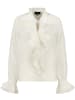 monari Bluse mit Volants und Stehkragen in Antique White
